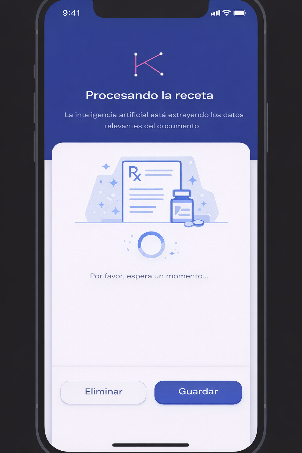 Vista previa de dKura: historial clínico